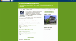 Desktop Screenshot of edificioazapa.blogspot.com