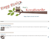 Tablet Screenshot of birgitskleinebastelwelt.blogspot.com