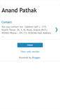 Mobile Screenshot of anand-pathak-contact.blogspot.com