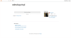 Desktop Screenshot of edmckayvinyl.blogspot.com