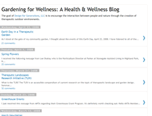 Tablet Screenshot of gardening-for-wellness.blogspot.com