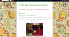 Desktop Screenshot of freemanfamilyadventure.blogspot.com