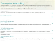 Tablet Screenshot of amputee-network.blogspot.com
