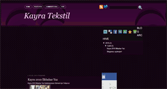 Desktop Screenshot of kayratekstil.blogspot.com