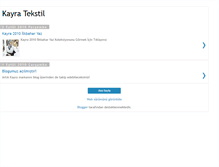 Tablet Screenshot of kayratekstil.blogspot.com