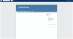 Desktop Screenshot of headboarddesigns.blogspot.com