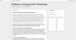 Desktop Screenshot of antagonisticpleiotropy.blogspot.com