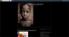 Desktop Screenshot of globalaidsociety.blogspot.com