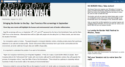 Desktop Screenshot of noborderwall-take-action.blogspot.com