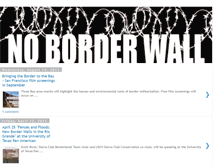 Tablet Screenshot of noborderwall-take-action.blogspot.com