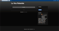 Desktop Screenshot of lavozrebelde.blogspot.com