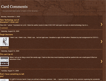 Tablet Screenshot of cardcomments.blogspot.com