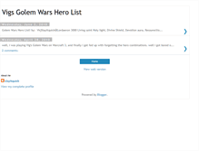 Tablet Screenshot of golemwars.blogspot.com