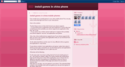Desktop Screenshot of games4chinamobiles.blogspot.com