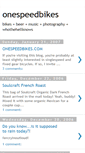 Mobile Screenshot of onespeedbikes.blogspot.com