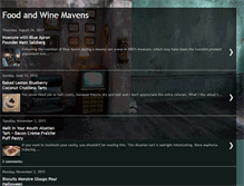 Tablet Screenshot of foodandwinemavens.blogspot.com