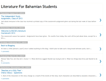 Tablet Screenshot of literatureforbahamianstudents.blogspot.com