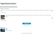 Tablet Screenshot of lagartijaescorpion.blogspot.com