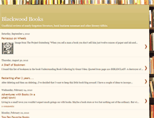 Tablet Screenshot of blackwoodbooks.blogspot.com