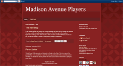 Desktop Screenshot of madisonplayers.blogspot.com