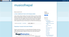 Desktop Screenshot of musicofnepal.blogspot.com