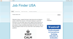 Desktop Screenshot of jobfinderusa.blogspot.com