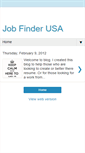 Mobile Screenshot of jobfinderusa.blogspot.com