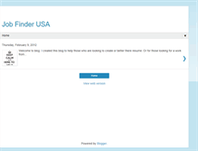 Tablet Screenshot of jobfinderusa.blogspot.com