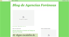 Desktop Screenshot of agenciasforaneas.blogspot.com