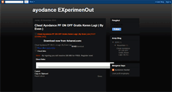 Desktop Screenshot of experimenout.blogspot.com