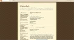 Desktop Screenshot of pilgrim-path.blogspot.com