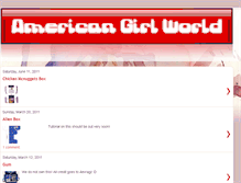 Tablet Screenshot of anamericangirlworld.blogspot.com