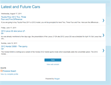 Tablet Screenshot of latest-car-info.blogspot.com