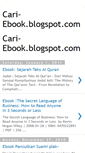 Mobile Screenshot of cari-ebook.blogspot.com