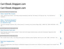 Tablet Screenshot of cari-ebook.blogspot.com