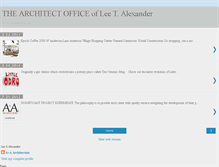 Tablet Screenshot of alexanderassociatesarchitecture.blogspot.com