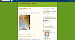 Desktop Screenshot of crazyquiltshopowner.blogspot.com