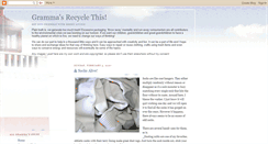 Desktop Screenshot of grammas-recycle-this.blogspot.com