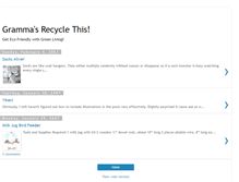 Tablet Screenshot of grammas-recycle-this.blogspot.com