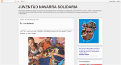 Desktop Screenshot of juventudnavarrasolidaria.blogspot.com