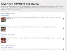 Tablet Screenshot of juventudnavarrasolidaria.blogspot.com