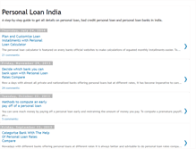 Tablet Screenshot of personal-loan-india.blogspot.com