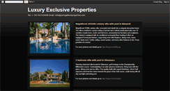 Desktop Screenshot of luxuryexclusiveproperties.blogspot.com