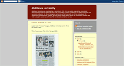 Desktop Screenshot of middlesexuniversity.blogspot.com