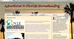 Desktop Screenshot of flhomesteader.blogspot.com