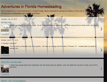 Tablet Screenshot of flhomesteader.blogspot.com