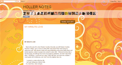 Desktop Screenshot of hollernotes.blogspot.com