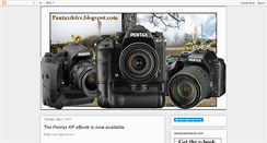 Desktop Screenshot of pentaxdslrs.blogspot.com