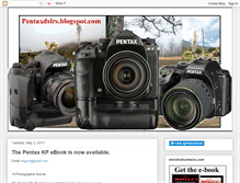 Tablet Screenshot of pentaxdslrs.blogspot.com