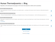 Tablet Screenshot of humanthermodynamics.blogspot.com